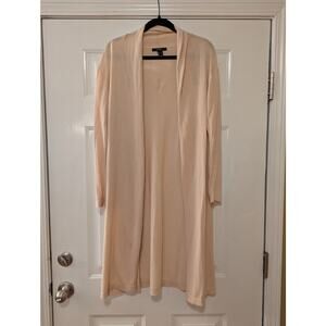 Forever 21 Open Front Duster Cardigan- Size Medium- Biege